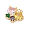 Brass Micro Pave Cubic Zirconia Pendants LS-KK-Z094-16G-01-2