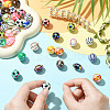 UV Plating Sport Theme Opaque Acrylic Beads OACR-CJC0019-005-4
