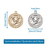 2 Sets 2 Colors Zinc Alloy Jewelry Pendant Accessories FIND-FW0001-06-6