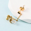 304 Stainless Steel Heart Stud Earring & Hoop Earring Sets EJEW-K268-93G-01-2-3