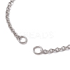 Adjustable 304 Stainless Steel Cable Chains Bracelets Making AJEW-JB01216-02-2