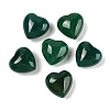 Natural Agate(Dyed & Heated) Heart Palm Stone G-Q021-04A-1