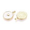 Brass Enamel Pendants KK-T080-67G-2