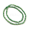 Faceted(32 Facets) Round Full Rainbow Plated Electroplate Glass Beads Strands EGLA-J130-FR14-3