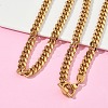 8MM 304 Stainless Steel Cuban Link Chain OT Necklaces for Men NJEW-G193-01G-1