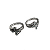 Rhinestone Cross Finger Rings WG60763-06-1