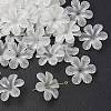 Frosted Flower Clear Transparent Acrylic Beads X-PAF154Y-11-1