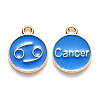 Alloy Enamel Pendants ENAM-S124-01A-02D-1