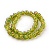 Handmade Gold Sand Lampwork Beads Strands LAMP-P051-D03-1