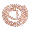 Electroplate Glass Beads Strands EGLA-A034-T10mm-L22-2