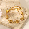 304 Stainless Steel Link Bracelets for Women BJEW-Z125-03G-03-1