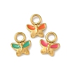 Ion Plating(IP) 304 Stainless Steel Enamel Charms STAS-G351-01G-1