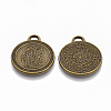 Tibetan Style Alloy Pendants TIBEP-R357-10AB-NR-2