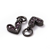 Brass Micro Pave Cubic Zirconia Charms RB-I078-66B-01-NR-3