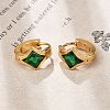 304 Stainless Steel Hoop Earrings EJEW-P309-05G-5