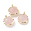 Natural Rose Quartz Pendants G-G012-09G-04-1