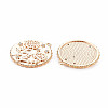 Brass Micro Pave Clear Cubic Zirconia Pendants KK-S364-188-2