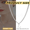 1Pc 304 Stainless Steel Letter Pendant Necklaces NJEW-LP0001-33L-P-2
