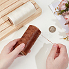 2 Rolls 2 Colors Flat Waxed Cotton Cord OCOR-CL0001-13-3