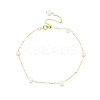 Natural Freshwater Pearls Beaded Link Bracelets BJEW-I314-133-1