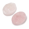 Natural Rose Quartz Cabochons G-K338-38C-02-2