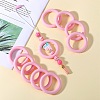 9Pcs Ring Food Grade Eco-Friendly Silicone Focal Beads JX895G-7