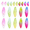 20Pcs 10 Styles Transparent Resin Big Pendants RESI-TA0003-25C-1