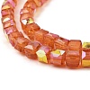 Baking Painted Glass Beads Strands DGLA-D001-05D-2