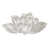201 Stainless Steel Laser Cut Lotus Flower Links Connector Charms STAS-S147-06-1