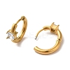 Golden 304 Stainless Steel Hoop Earrings LS-EJEW-K271-01A-G-2
