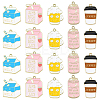 20Pcs 5 Styles Alloy Enamel Pendants ENAM-CJ0005-04-1