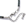 Polyester Cord Braided Bracelet Makings MAK-Z003-01P-06-2