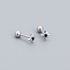 Star 925 Sterling Silver Pave Cubic Zirconia Cartilage Earrings FS-WG250FB-03-1