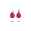 304 Stainless Steel Enamel Teardrop Dangle Earrings for Women EJEW-U023-01G-04-1