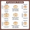 180Pcs 9 Styles Brass Spacer Beads KK-PH0005-68-2