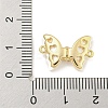 Brass Pave Clear Cubic Zirconia Butterfly Connector Charms KK-Q820-38G-3