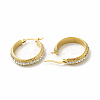 Crystal Rhinestone Hoop Earrings EJEW-M214-16C-G-1