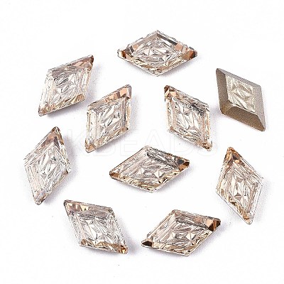 Textured K9 Glass Cabochons GGLA-S057-002D-1