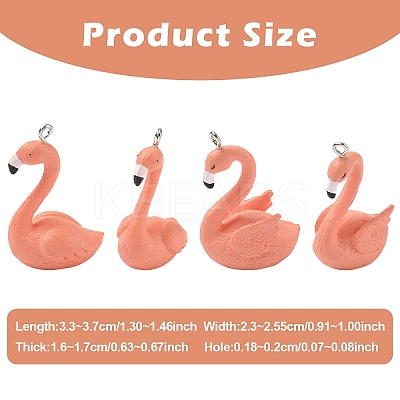 Opaque Resin Pendants RESI-YW0004-71B-01-1