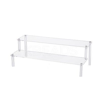 2-Tier Acrylic Organizer Display Riser Rack ODIS-WH0070-11B-02-1