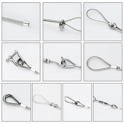 Tiger Tail Wire TWIR-WH0001-01-0.8mm-P-1
