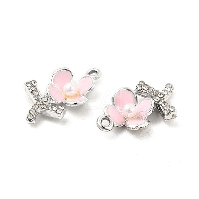 Alloy Rhinestone Enamel Pendants ENAM-K020-01A-1
