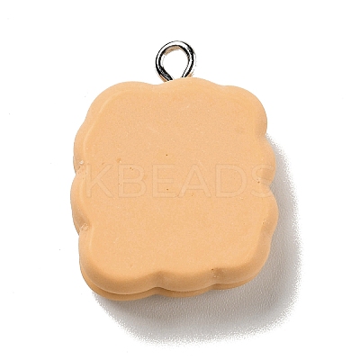 Opaque Resin Pendants X-RESI-G043-D02-A-1