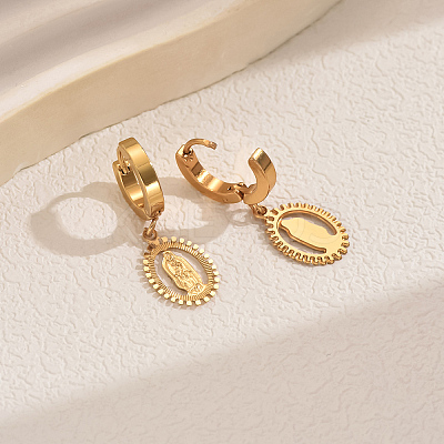 Elegant and Versatile 201 Stainless Steel Hoop Earrings LS-FA2332-1-1