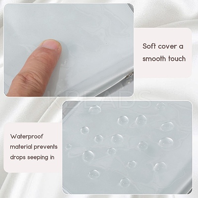 2Pcs PVC Mini Photocard Holder Book AJEW-SP0002-20B-05-1