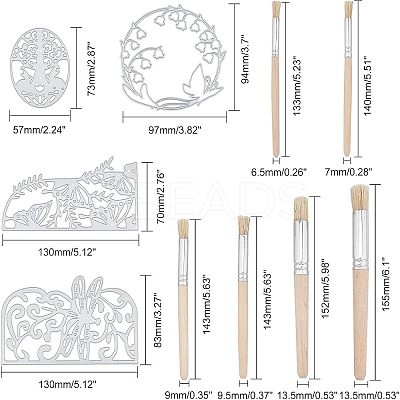 Carbon Steel Cutting Dies Stencils DIY-PH0003-12-1