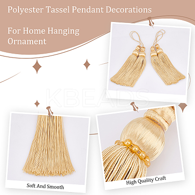 Polyester Tassel Pendant Decorations DIY-WH0542-06A-1