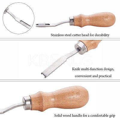 Profession Adjustable Leather Craft Edge Creaser PH-TOOL-G011-05P-1