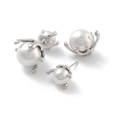 304 Stainless Steel Stud Earrings EJEW-K281-05P-1