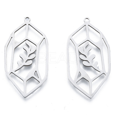 Non-Tarnish 201 Stainless Steel Pendants STAS-N090-LA970-1-1
